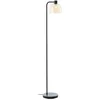 Bild von Brilliant Stehlampe Casto, ohne Leuchtmittel, 153 x 25 x 33 cm, E27, Glas/Metall, bernsteinfarben/schwarz