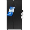 Bild von BOMANN Side-by-Side SBS 7344, 177 cm hoch, 90 cm breit, MultiAirflow-System, Total No Frost, LED Frontdisplay m. Touch Control
