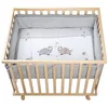 Bild von roba® Laufgitter Laufgitter 75x100 cm mit Nestchen - höhenverstellbar, 4 Bremsrollen, Laufstall inkl. Schutzeinlage und Rollen