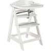 Bild von roba® Hochstuhl Treppenhochstuhl Sit Up Click & Fun, weiß, aus Holz
