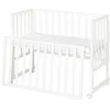Bild von roba® Stubenbett Beistellbett, Stubenbett, höhenverstellbar inkl. Matratze & Canvas Barriere