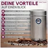 Bild von ProfiCook Kaffeemühle PC-KSW 1216, Kaffeemühle elektrisch mit 2-fach Edelstahlmesser