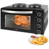Bild von CLATRONIC Minibackofen KK 3786, Mini-Backofen mit Kochplatten und Drehspieß