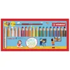 Bild von STABILO Wachsmalstift Buntstift Woody 3 in 1 / 18er Kartonetui mit Spitzer und Pinsel, (20-tlg)
