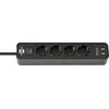 Bild von Brennenstuhl Steckdosenleiste (Ein- / Ausschalter, USB-Anschlüsse), mit USB-Ladefunktion