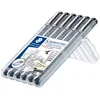 Bild von STAEDTLER Fineliner Staedtler pigment liner 5+1 Set 308 SB6P Fineliner Schwarz 0.05 mm, 0.