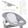 Bild von Hauck Hochstuhltablett Bouncer 2in1 - Stretch Grey, 2in1 Babywippe & Neugeborenenaufsatz für Alpha+ & Beta Hochstuhl