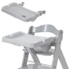 Bild von Hauck Hochstuhltablett Alpha Tray - Grau, Kunststoff, 2-teiliges Essbrett Tisch für Alpha+ und Beta+ Hochstühle mitwachsend