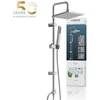 Bild von Schütte Duschsystem TOKYO, Höhe 99 cm, 2 Strahlart(en), Set, 10 tlg., inkl. Wasserspardichtung, Antikalk, höhenverstellb., Edelstahl-Stange