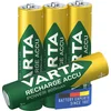 Bild von VARTA 4x Batterien AAA, wiederaufladbar, Recharge Akku, 800 mAh, vorgeladen Akku VARTA Recharge Accu Power AAA 800 mAh 800 mAh (1,2 V V, 1 St), bis zu 1000 Ladezyklen, kompatibel mit allen NiMH-Ladegeräten