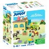 Bild von Playmobil® Bauernhof-Abenteuer mit Traktor, Anhänger u. tier. Freunden (71656) Konstruktions-Spielset, (29 St), JUNIOR, Made in Europe
