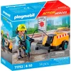 Bild von Playmobil® Bauarbeiter mit Meißel (71752), Playmobil Action Heroes Konstruktions-Spielset, (14 St)