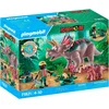 Bild von Playmobil® Triceratops mit Jungtier (71821), Playmobil Dinos Konstruktions-Spielset, (29 St)