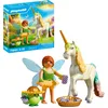 Bild von Playmobil® Sammeleinhorn, Regenbogenblume mit Fee (71840), Princess Magic Konstruktions-Spielset, (24 St)