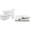 Bild von Zwilling Vakuumbehälter Fresh & Save, Glas, Kunststoff, Silikon, (Set, 7-tlg., Vakuumpumpe inkl. 2 Vakuumboxen & 4 Vakuumbeutel), Vakuum Starter-Set, Glas/Kunststoff, Spülmaschinengeeignet, Grey Line