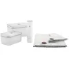 Bild von Zwilling Vakuumbehälter Fresh & Save, Kunststoff, Silikon, (Set, 7-tlg., Vakuumpumpe inkl. 2 Vakuumboxen & 4 Vakuumbeutel), Vakuum Starter-Set, Kunststoff, Spülmaschinengeeignet, Grey Line