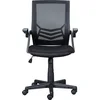Bild von Inter Link Drehstuhl Jilli, Bürostuhl für Homeoffice, ergonomisch, Schwarz, mit rollen und Armlehnen, Drehstuhl 360° drehbar, höhenverstellbar