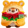 Bild von Nici Kuscheltier mymochi, Set Tiger Tiggy 8 cm mit Gurkenglas und Hamburgerkostüm