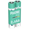 Bild von ANSMANN AG Telefon Akku AAA 800mAh 1,2V, 2 Stück, DECT Akku 800 mAh (1.2 V)
