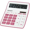Bild von GENIE Taschenrechner 840P, Tischrechner, Solar, Batterie, Bürorechner, 10-stellig, rosa/weiß