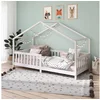 Bild von IDIMEX Hausbett LISAN, Hausbett Tipibett Kinderbett Montessori Bett massive Kiefer 90 x 200