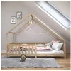 Bild von IDIMEX Hausbett CORA, Hausbett Tipibett Kinderbett Montessori Bett Kiefer 90 x 200 mit Rausf