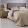 Bild von IDIMEX Kopfteil NOVARE, Bettkopfteil 160 cm, Kopfteil Headboard Wandmontage, Samt Stoff grau