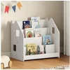 Bild von IDIMEX Kinderregal BRUNO, Bücherregal Montessori Kinderregal Kinderzimmer Regal Massivholz