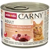 Bild von Animonda Carny Adult mit Huhn & Pute & Entenherzen 200 g - 6 Stück, Nassfutter für: Katze
