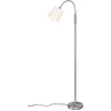Bild von Reality Leuchten Stehlampe Tommy, Bogenleuchte 1-flammig, exkl 1x E14 max 40W, mit Kippschalter, Ein-/Ausschalter, Lesearm, Leuchtmittel wechselbar, warmweiß - kaltweiß, Leseleuchte Stehleuchte Wohnzimmer Höhe 130cm, Arm verstellbar