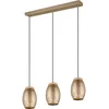 Bild von TRIO Leuchten LED Pendelleuchte Trio Leuchten Pendelleuchte Bidar 3xE27, beige, Ohne Leuchtmittel, Dimmbar ohne Bewegungsmelder