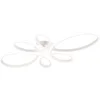 Bild von TRIO Leuchten LED Deckenleuchte FLY, Deckenlampe LED 32W 3900 Lumen kaltweiß 4000K 3-Stufen dimmbar, Dimmfunktion, LED fest integriert, Kaltweiß, Maße 83x45 cm, LED Band Schleife Deckenlampe Schlafzimmer Wohnzimmer