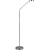 Bild von Reality Leuchten LED Stehlampe MORENO, Akku LED Stehleuchte warmweiß bis kaltweiß 2700-4000-6000K, Dimmfunktion, Ein-/Ausschalter, Lesearm, Memoryfunktion, USB-Ladefunktion, LED fest integriert, Farbwechsler, warmweiß - kaltweiß, dimmbar, Lesearm schwenkbar, induktive Ladestation per USB-C aufladbar