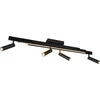 Bild von TRIO Leuchten LED Deckenleuchte ZENO ausziehbare LED Deckenlampe mit 4 verstellbaren Spots dimmbar CCT, getrennt schaltbar, LED fest integriert, warmweiß - kaltweiß, getrennt schaltbare Spots, Lichtfarbe einstellbar inkl Fernbedienung