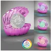 Bild von Reality Leuchten LED Tischleuchte SHELLY, Deko Tischlampe in Muschelform mit RGB Farbwechsel, 0,8W 15Lm, Ein-/Ausschalter, Farbwechsel, USB-Ladefunktion, LED fest integriert, RGB, Muschel Tischlampe mit Glitzerkugel und Farbwechsel inkl USB-Ladekabel