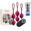 Bild von CICI BEAUTY Beckenbodentrainer Beckenboden 3er Set Beckenbodenkugel Damen Premium Silikon, Set, 4-tlg., 3er Set, Kräftigung der Becken- und Unterleibsmuskulatur