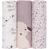 Bild von LÄSSIG Stoffwindeln Tini Farmer, Mulltuch-Set L, Flowers Lilac (Set, 3-St), PETA-approved vegan
