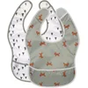 Bild von LÄSSIG Lätzchen Little Forest, Fuchs, (Set, 2-St), m. integriertem Auffangschutz, PETA-approved vegan