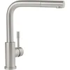 Bild von Villeroy & Boch Küchenarmatur Steel Shower inkl. ausziehbarer Handbrause (Hochdruck-Armatur, 360° schwenkbar, wassersparend, Edelstahl massiv) Brause mit Rückholfeder, Kaltwasserstart spart Energie
