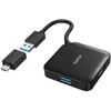 Bild von Hama USB-Hub, 4 Ports, USB 3.2 Gen1, 5 Gbit/s, inkl. USB-C Adapter
