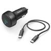 Bild von Hama Auto-Schnellladegerät mit Ladekabel USB-C, PD/QC, 25W, 1 m, Schwarz KFZ-Adapter USB-C zu USB-C, 150 cm