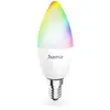 Bild von Hama Smarte Lampe E14, 4,9W, LED, Matter, Kerze, RGBW, dimmbar, mit App