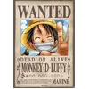 Bild von Close Up Poster One Piece Poster Wanted Monkey D. Luffy 68 x 98 cm