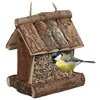 Bild von relaxdays Vogelhaus Vogelfutterhaus Rinde
