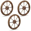 Bild von relaxdays Dekoobjekt Wagenrad aus Holz 3er Set (3 St)