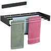 Bild von relaxdays Wäscheständer Wandmontage klappbar, schwarz, M