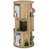 Bild von relaxdays Bücherregal Drehbares Bücherregal, 3