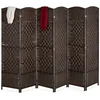 Bild von relaxdays Paravent Raumteiler 6-teilig (6 St), braun