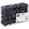Bild von relaxdays Weihnachtsbaumkugel Weihnachtskugeln 100er Set (100 St), schwarz
