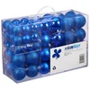 Bild von relaxdays Weihnachtsbaumkugel Weihnachtskugeln 100er Set (100 St), blau